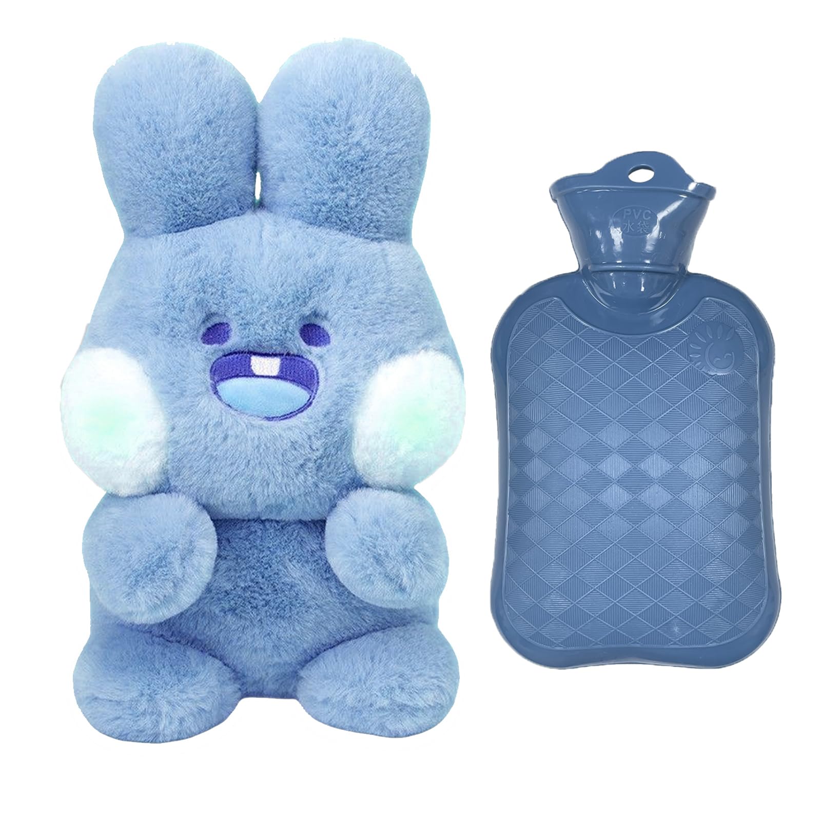 Bolsa Agua Caliente, Botella de Agua Caliente, Plush Botella de Agua Caliente,Bolsa de Agua Caliente Para NiñOs, Home Water Filling Hand Warmer Gift For Novia