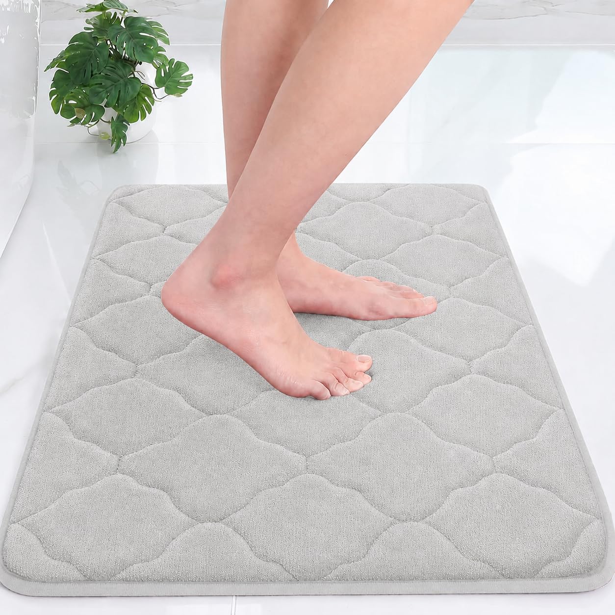 HomeCloud Memory Foam Bath Mat - Absorbent & Non-Slip -10 HomeCloud Memory Foam Bath Mat - Absorbent & Non-Slip -10
