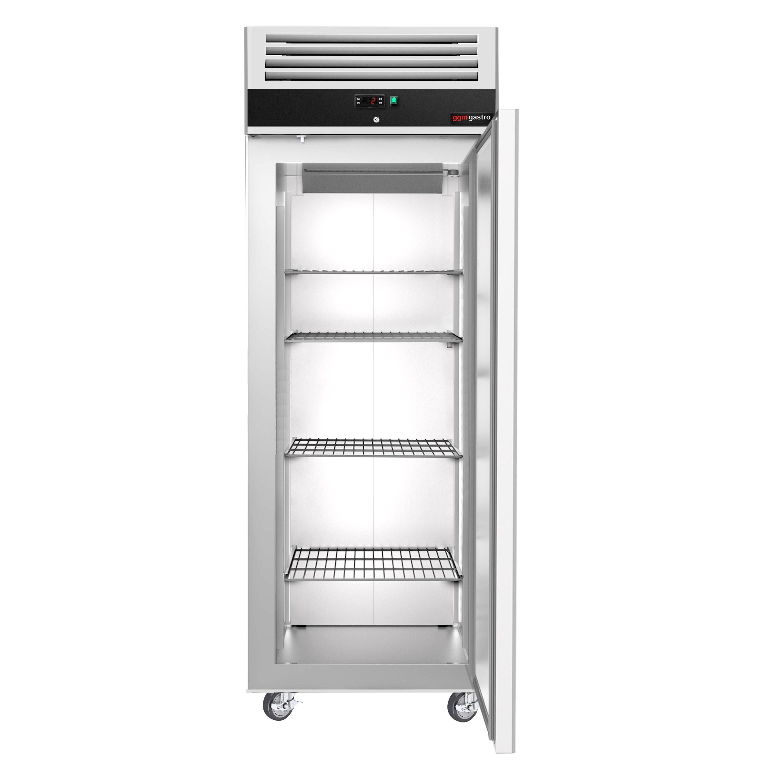 GGM Gastro Kühlschrank ECO GN 2/1 700 l | Hochwertiger Edelstahl AISI 304, für den Dauereinsatz konzipiert, einfache Reinigung, abschließbar, flexibel mobil