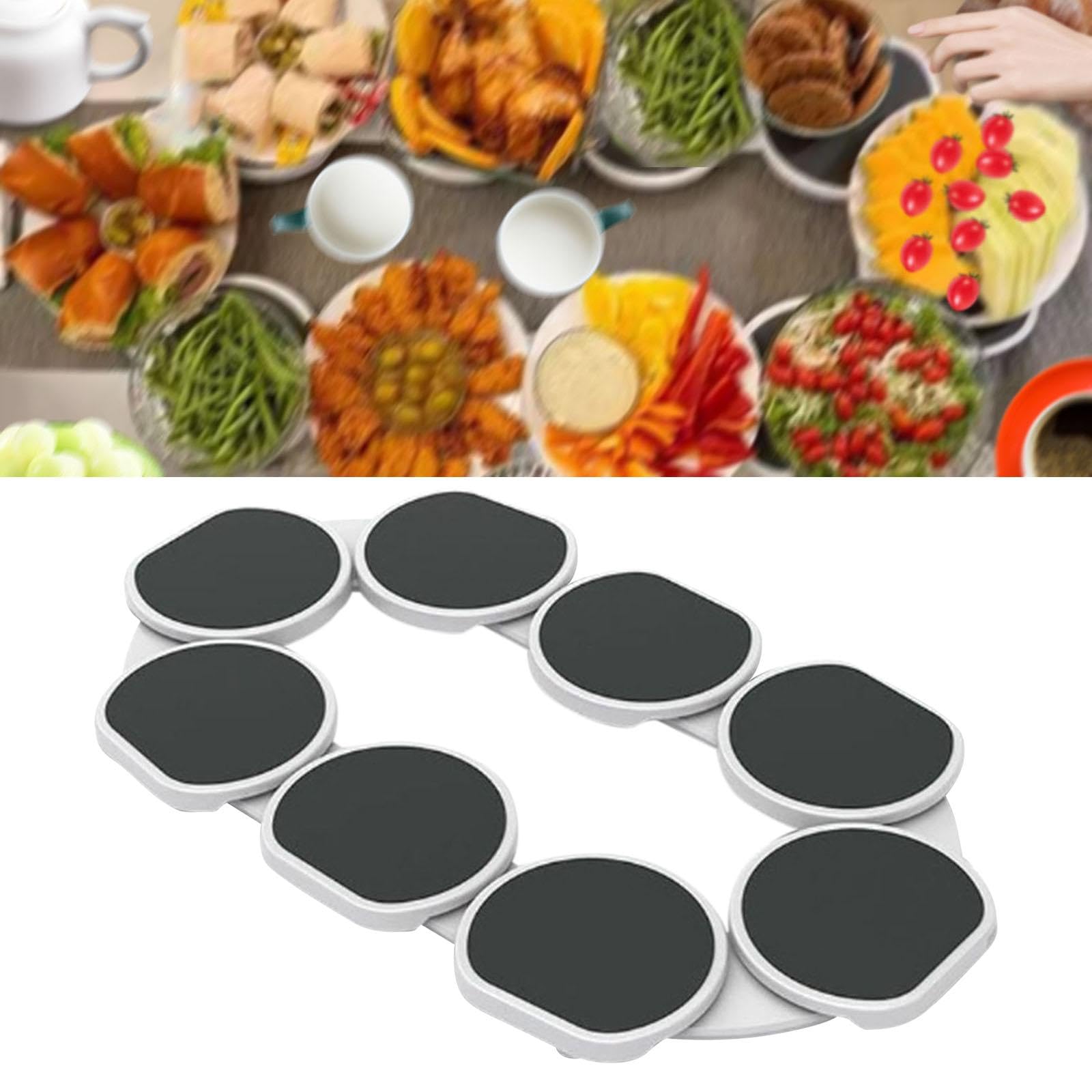 SWAYVES Obrotowa Obrotowa Półka Lazy Susan, Tace Do Serwowania, Obrotowy Stół Do Zastawy Stołowej, Stojak Do Serwowania Potraw, Bankiety, Wesela