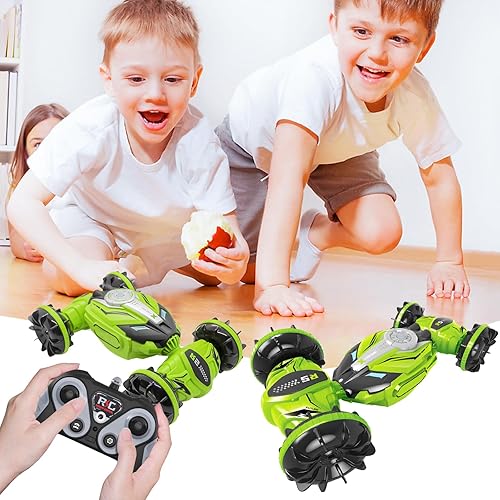 Miniatura 5 de WISHTIME Vehículo de control remoto anfibio controlado por gestos,Vehículo de control remoto impermeable 4WD,Coche de control remoto dos en uno