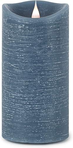 Melrose Wax Simplux - Vela LED de diseño con temporizador de 4 y 8 horas 775 pulgadas de altura azul