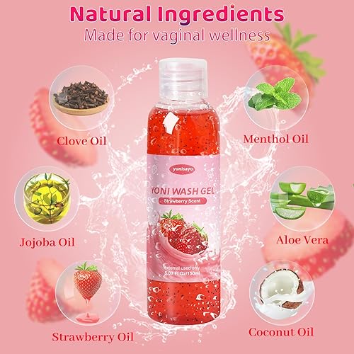 Miniatura 4 de Yoni Wash - 2 unidades de lavado femenino natural para mujer, equilibrio de ph, lavado vaginal Yoni para hidratación íntima, desodorante para