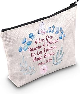 JW Ministry Gift Salmo 34:10 Gift JW Spanish Cosmetic Bag Jw Pioneer School Gift (Salmo 34：10)