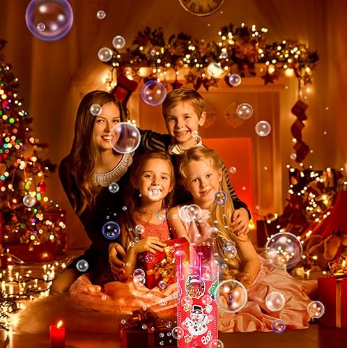 Miniatura 6 de Máquina de burbujas de fuegos artificiales (13 agujeros con solución de burbujas de 2.7 fl oz), máquina automática de fuegos artificiales de