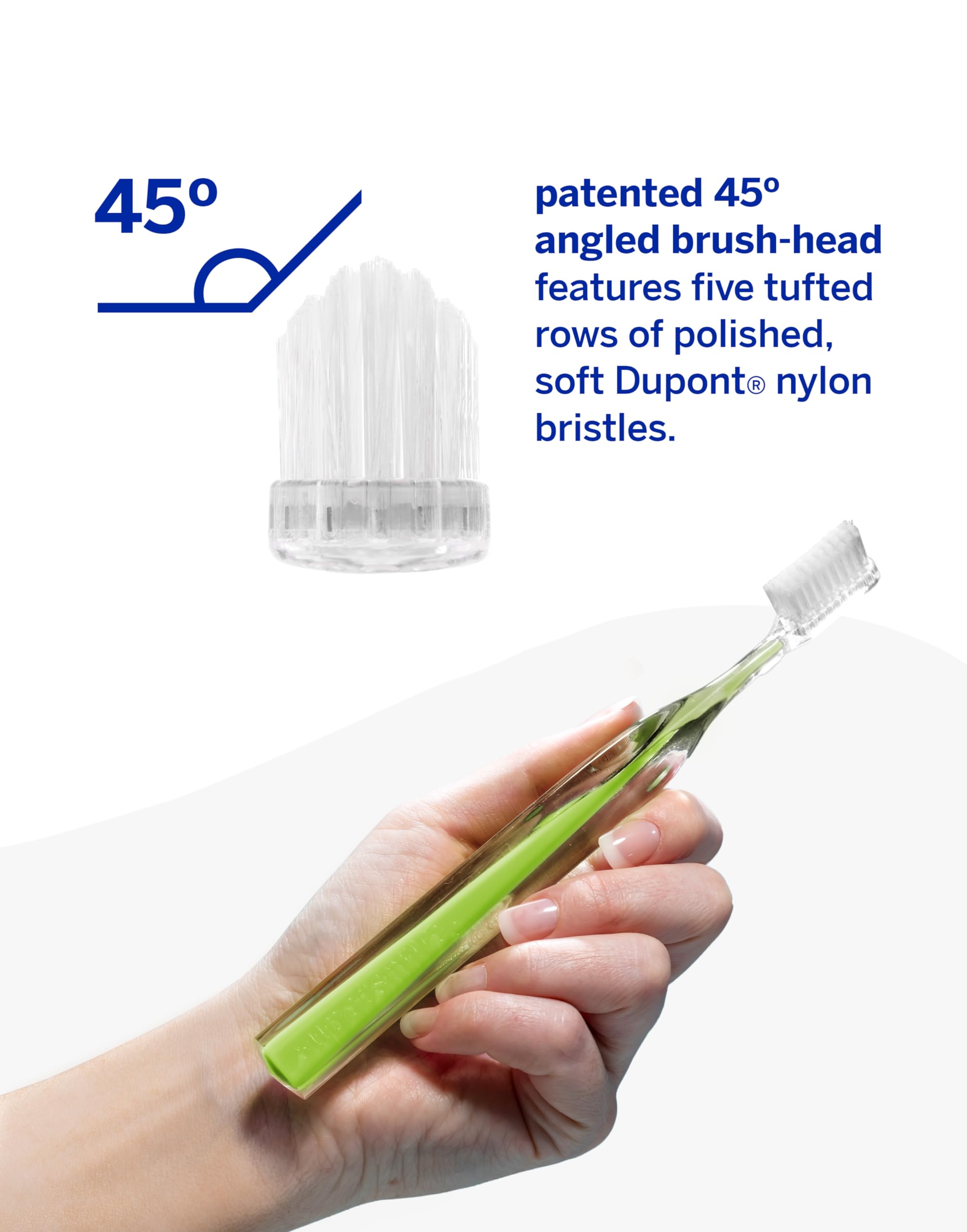 Supersmile Crystal Collection Toothbrush - Green Peridot For Unisex 1 Pc Toothbrush