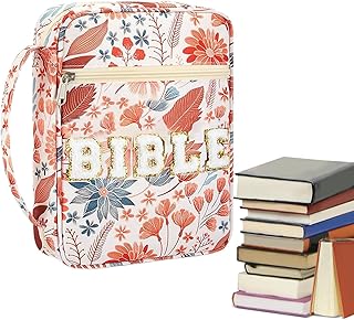 Funda protectora reforzada para Biblia – Mango extra ancho de 2,5 cm | Funda protectora de aviador extragrande, con cremallera, con asa, aspecto de piel marrón, extra grande.