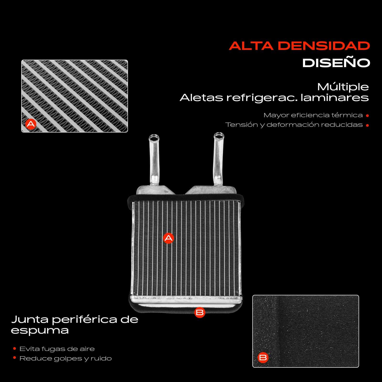 Frankberg Intercambiador de calor para calefacción interior 1806110 | Compatible con: Caravana Kadett E T85, Furgoneta Kadett E/Combi T85, Kadett E T85, Kadett E Cabriolet T85