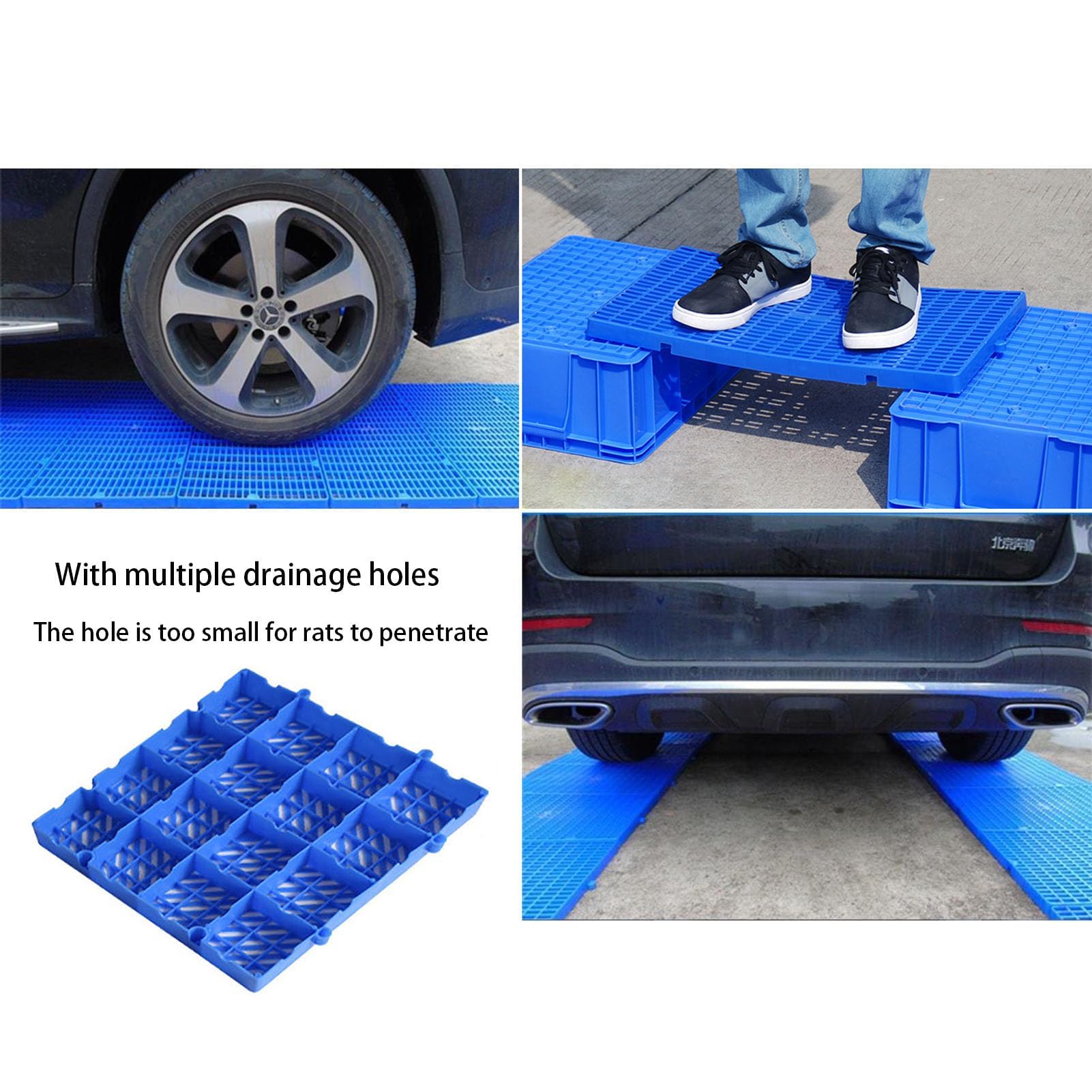 2 Stück Lagerpaletten 40x40x5cm - Stapelbare HDPE Gitterboxen Für Keller & Kühlräume