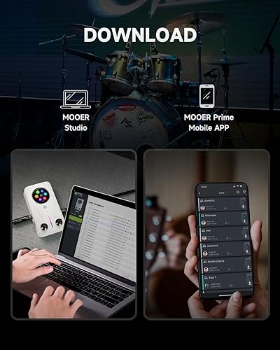 Miniatura 21 de MOOER Prime P1 - Amplificador de auriculares con procesador multiefectos, pedales de bajo con 126 efectos, afinador, amplificador, metrónomo