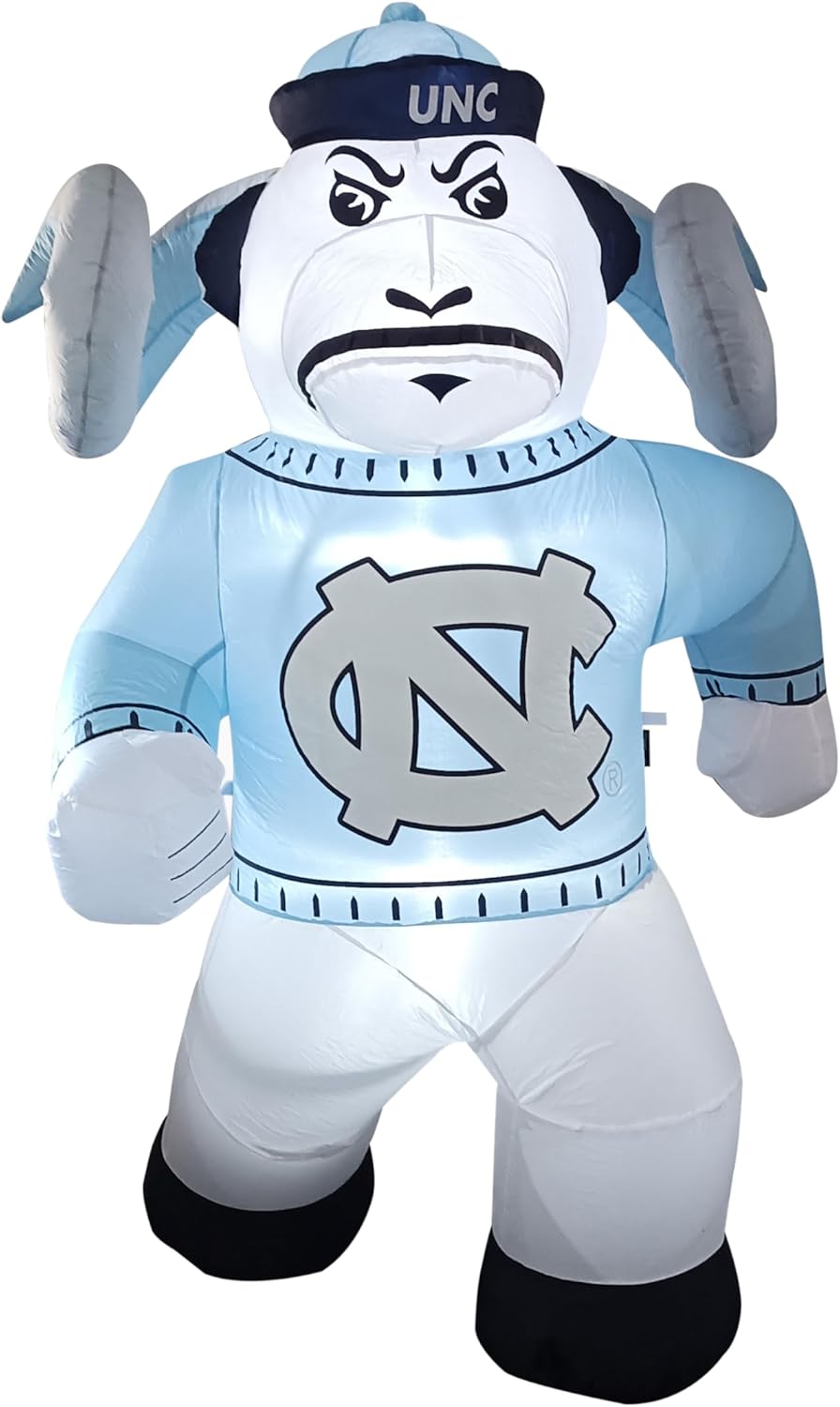 Logo Brands NCAA USC Trojans 7ft Inflatable Yard Mascot – Easy Inflation with 12V Blower, LED Lights for Indoor/Outdoor Fun