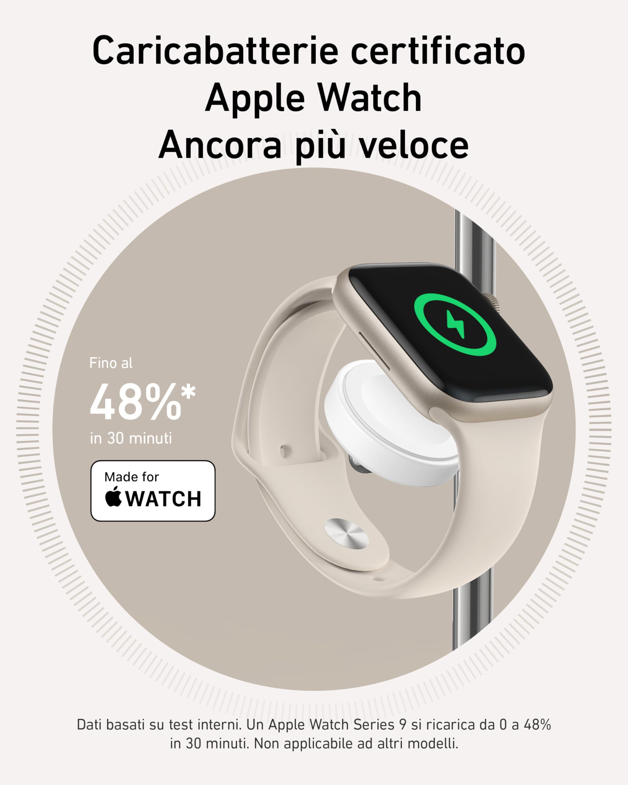 Anker Stazione di Ricarica Wireless 3 in 1, Certificata Qi2 15W Compatibile con MagSafe, Supporto per Serie iPhone 15, AirPods PRO, Apple Watch Ultra (Caricatore USB-C e Cavo Inclusi)