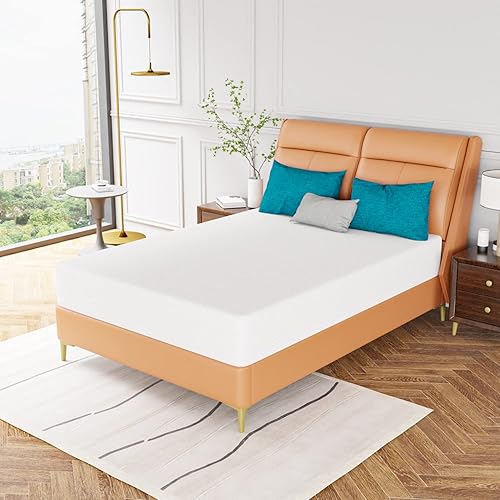 Miniatura 19 de PayLessHere - Colchón de espuma viscoelástica de 8 pulgadas con gel de enfriamiento infundido con té verde, certificado CertiPUR-US, colchón