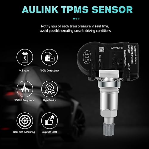 Miniatura 2 de 56053030AC 56029465AB Sensores TPMS de presión de neumáticos para Jeep Compass Grand Cherokee Liberty Patriot, Dodge Magnum Grand Caravan Charger