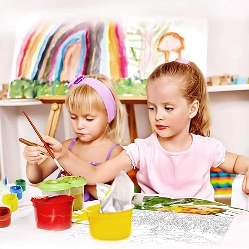 Miniatura 6 de Papel de acuarela de algodón de 140 libras10.58 ozm, grueso, color blanco roto, paquete de papel de prensa en frío para niños, papel de dibujo de