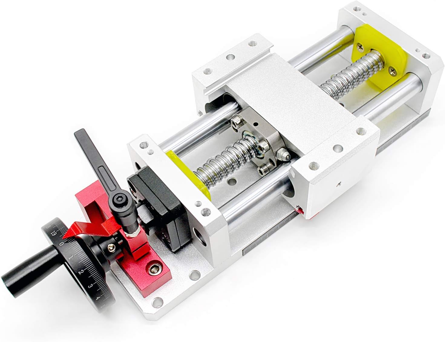 Linear Stage Actuator 300mm Ballscrew 1605 Optical Axis Linear Rail Guide Manual Slide Stage C7 with Ruler for DIY CNC Router Controller 4-Axis Stage