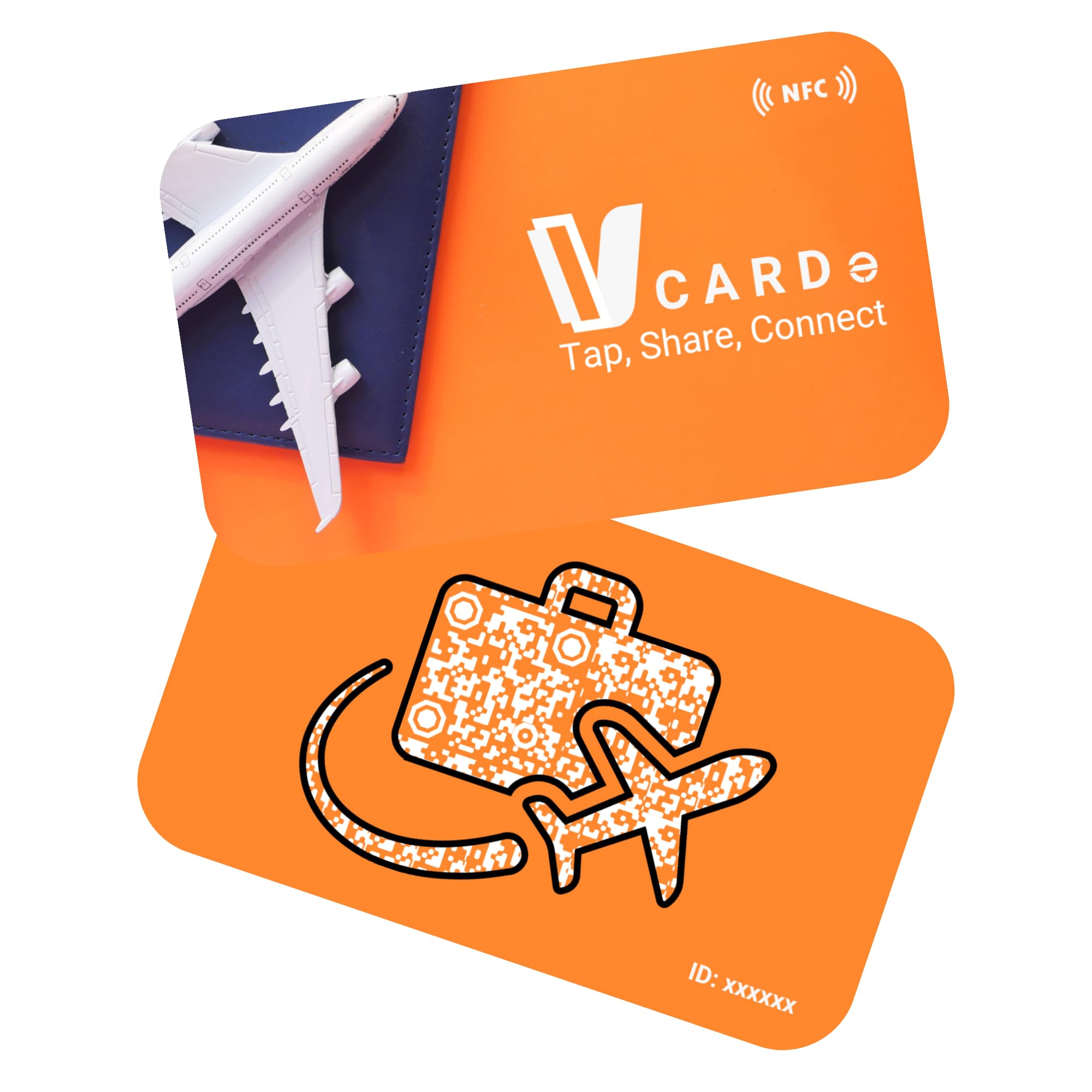 VCARDe Premium NFC Business Card - 100 Printed NFC Cards Pack
