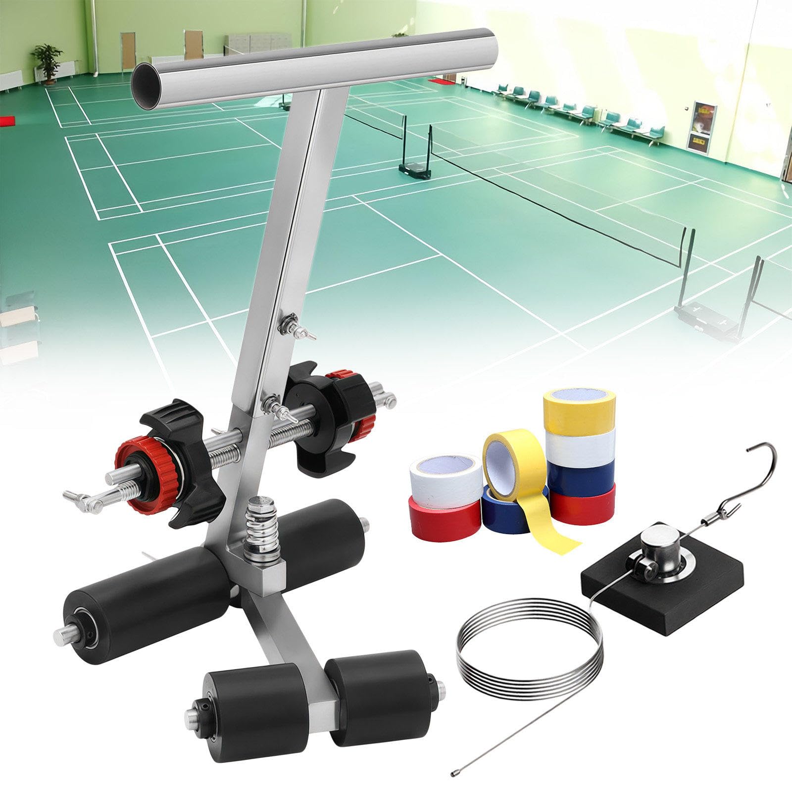 GTHTUHFD Line Striping Machine With Adjustable Tape Applicator For Sports Courts And Road Marking