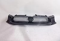 Vista 3 de Rejilla delantera compatible con Subaru Impreza 02-03 2002 2003 WRX STI, accesorios de malla para parachoques superior (fibra de carbono)