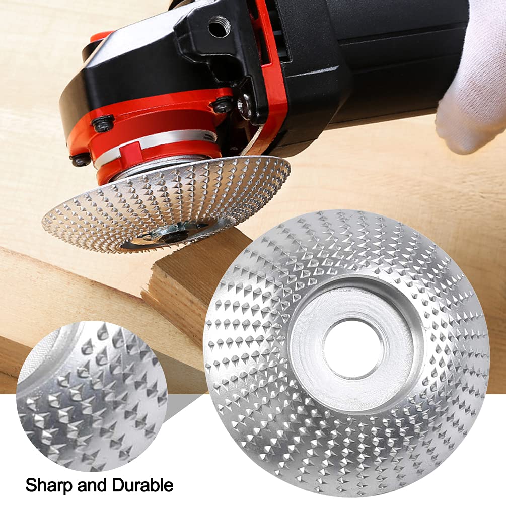 3.3in Angle Grinder Disc Wood Carving Disc Woodworking Grinding Shaping Wheel Dish Tungsten Carbide Grinding Wheels Sanding Tools for Angle Grinders Trimming Cutting Shaping Polishing