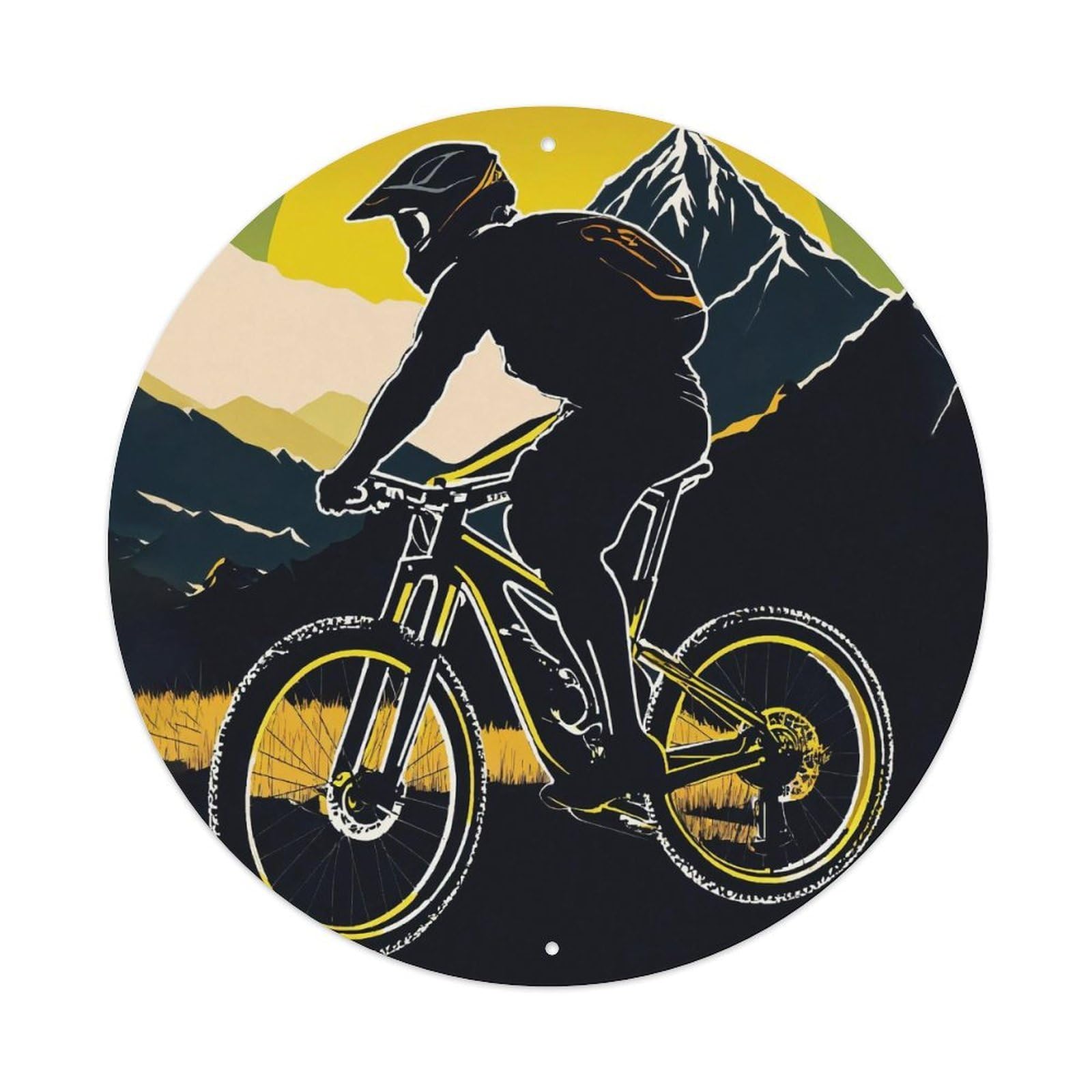 Extreme Sports Mountain Bike Free Flight Vintage Metal Tin Sign Plaque