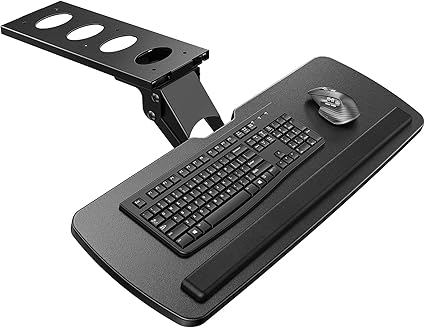 HUANUO Keyboard Tray Under Desk, 360 Adjustable Ergonomic Sliding Keyboard & Mouse Tray, Under Desk Keyboard Tray Slide Out, Keyboard Holder Under Desk for Typing in Home, Office Work, 25"W x 9.84"D HUANUO Keyboard Tray Under Desk, 360 Adjustable Ergonomic Sliding Keyboard & Mouse Tray, Under Desk Keyboard Tray Slide Out, Keyboard Holder Under Desk for Typing in Home, Office Work, 25"W x 9.84"D