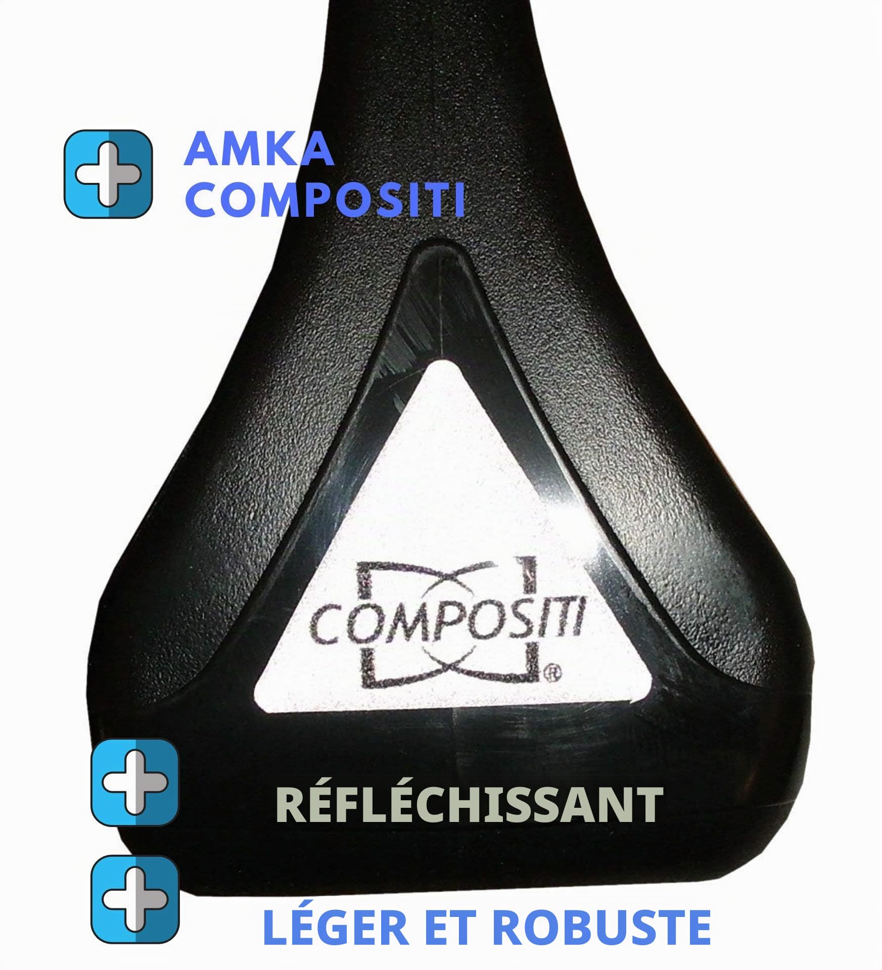 Étriers Compositi en plastique flexible large surface d'appui noir