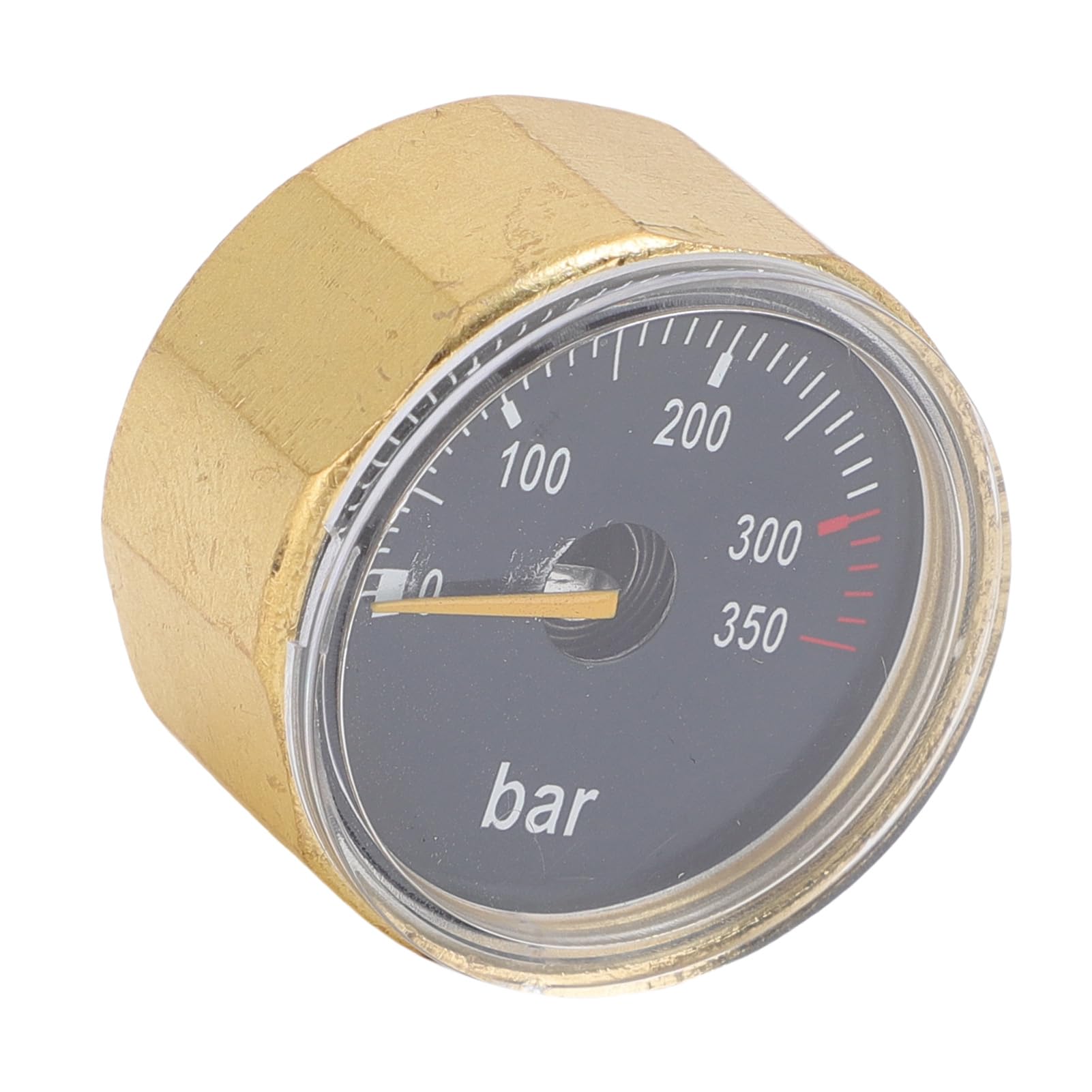 CHICIRIS Misuratore di Pressione per Bombole, Filettatura G1/8 in Ottone 350 Bar Resistente Agli Urti Resistente All'acqua Si Illumina Al Buio, con Meccanismo Interno per Bombole Ad Alta