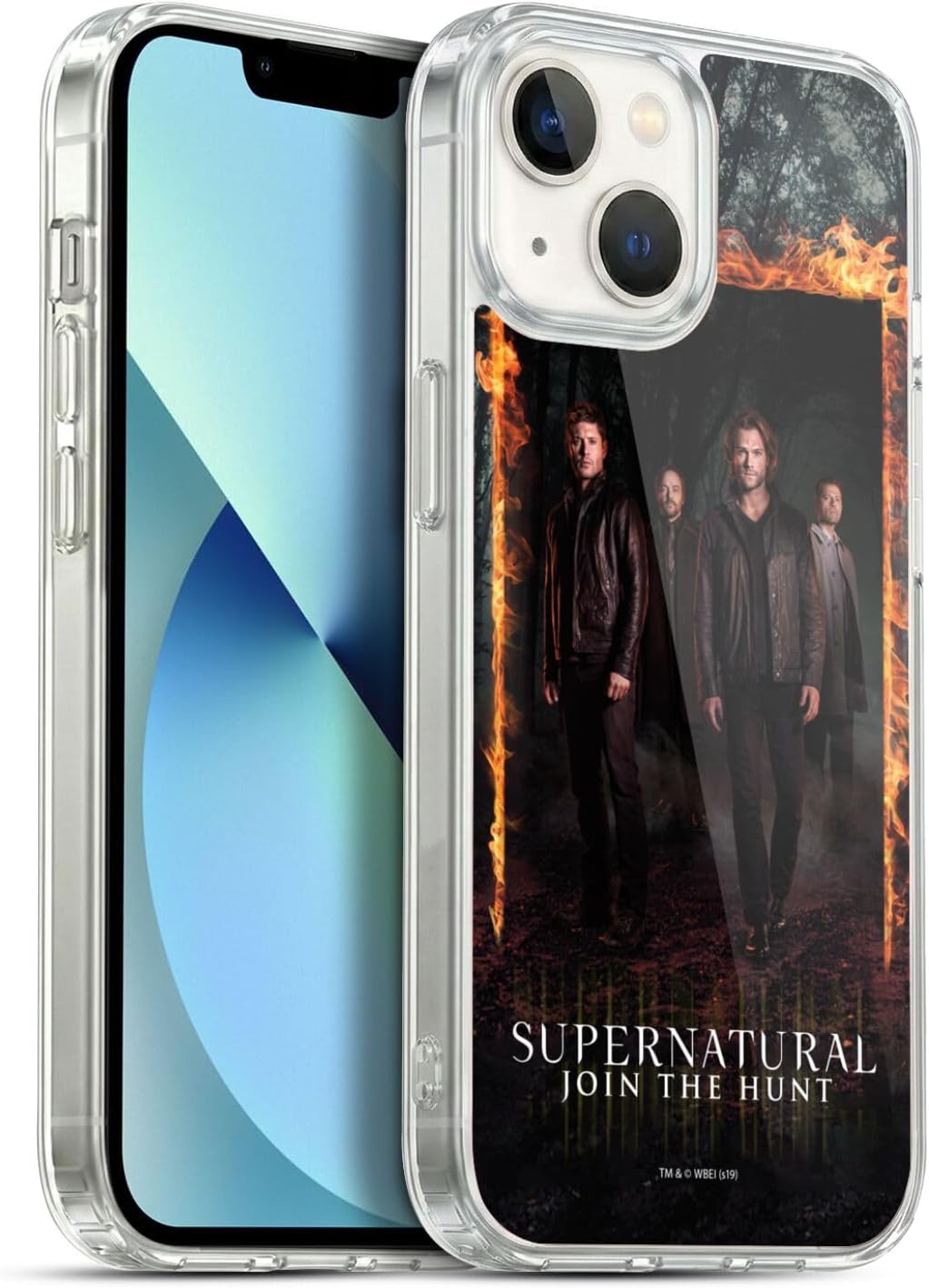 Head Case Designs Officially Licensed Supernatural Sam, Dean, Castiel & Crowley Key Art Gel Case [Military Grade Protection] Compatible with Apple iPhone 13 and Compatible with MagSafe