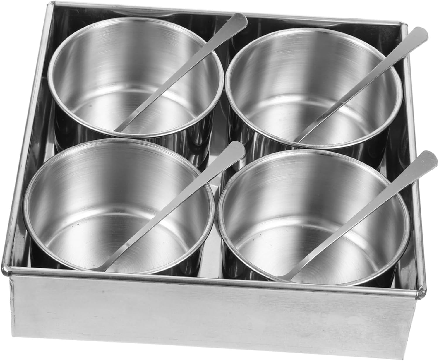 1set Stainless Steel Condiment Jar with Lid Spice Holder for Easy Access and Monitoring Kitchen Seasoning Container for Home Cooking