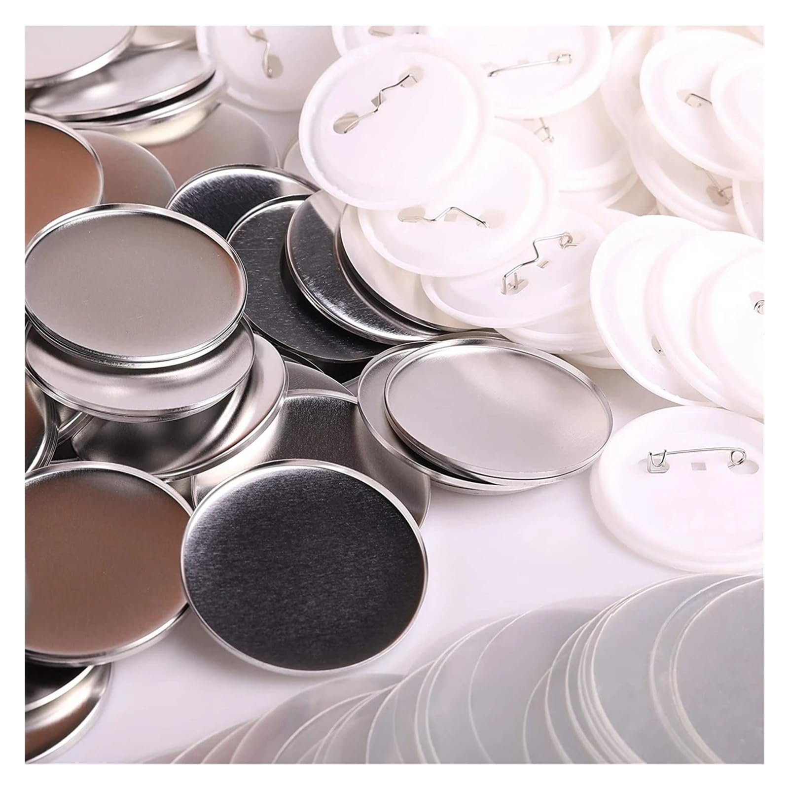 Części do maszyn produkcji guzików z przypinkami 100 szt., materiał na części przypinek 25/32/37/44/58/75 mm, materiały eksploatacyjne Wystarczające zestawy(32mm)