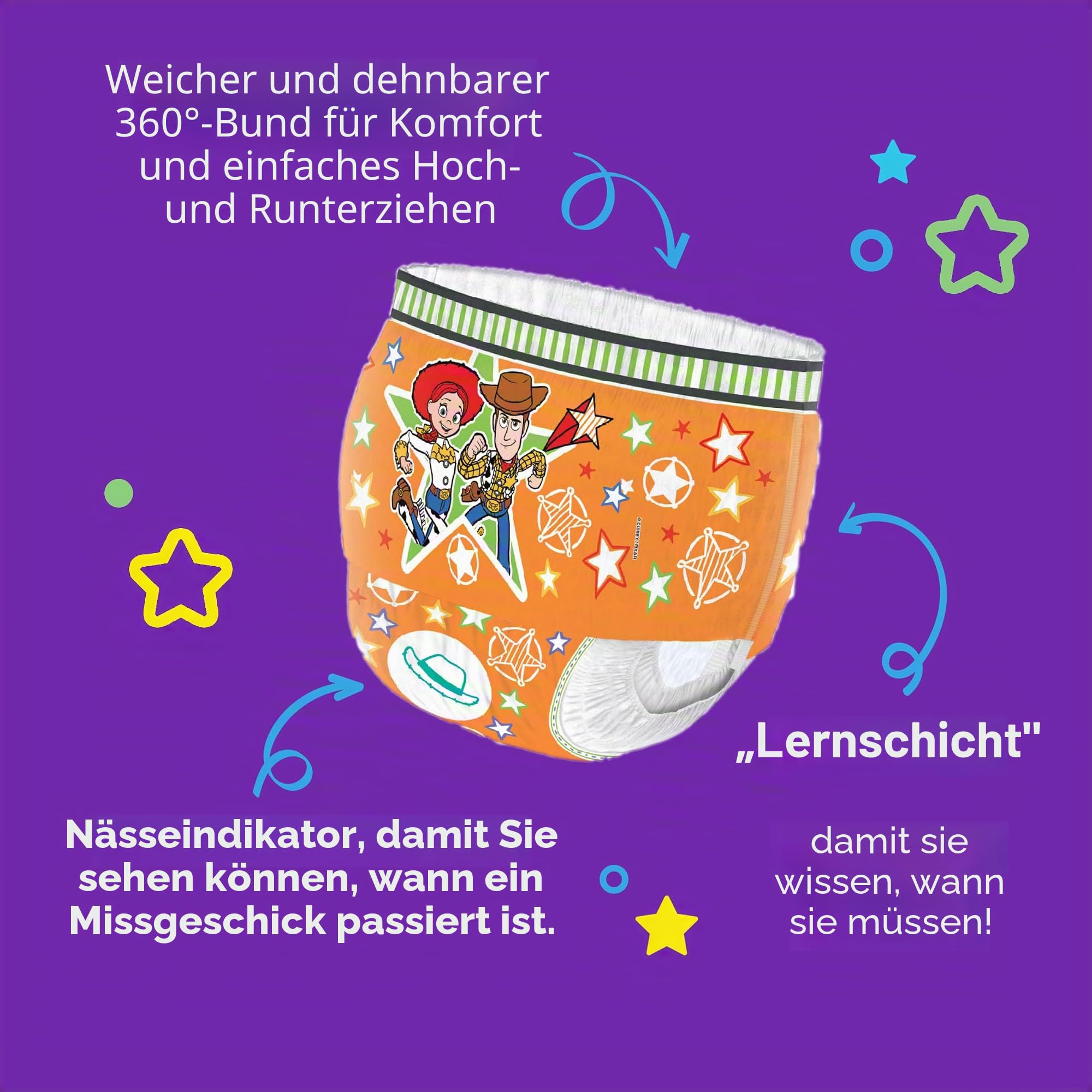 Huggies Pull-Ups Unisex Day Time Training Windelhose, Größe 6, 20 Hosen