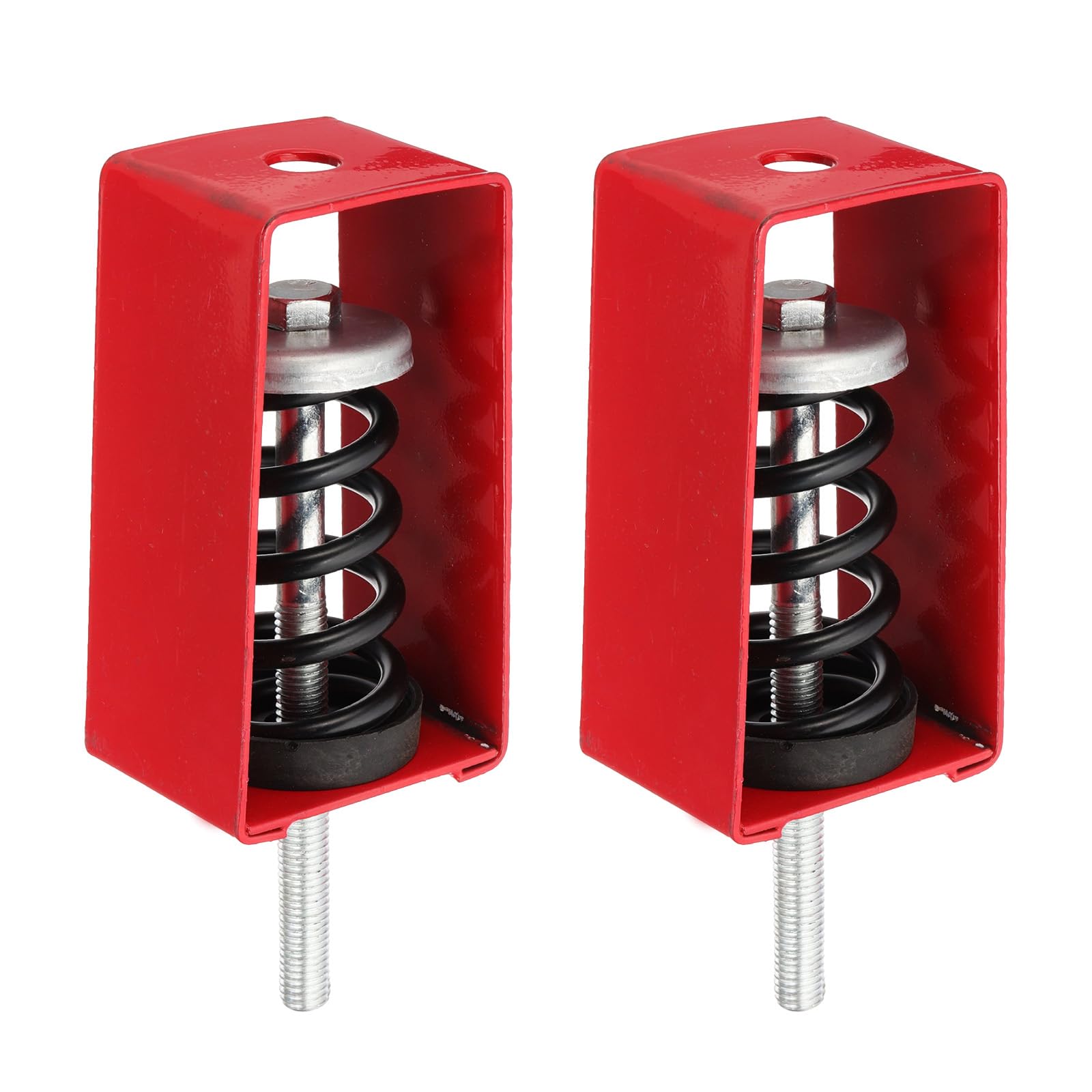 PATIKIL Supporti A Molla Per Isolamento Vibrazioni Da Soffitto, 2 Pezzi 265lbs Supporti Antivibrazione Meccanici Per A/C Processore Aria Camera Da Letto Teatro Studio, (XHS) Rosso