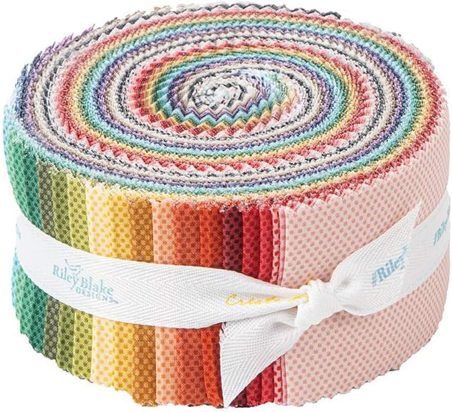 Riley Blake POParazzi By Assorted RBD Designers, Premium Quilting Fabric, Perfect for Quilting, Crafting, Sewing Projects and More… (10" Cream Stacker)