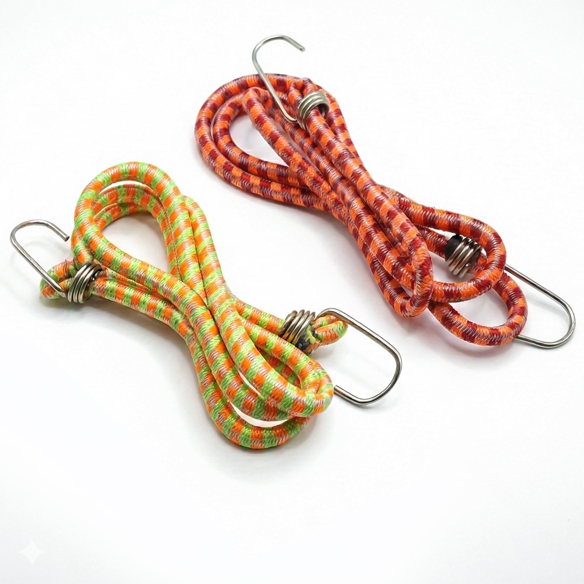 VERAT High Strength Stretchable Elastic Rope/Bungee Cord - Versatile for Hanging Clothes, Tying Behind Bikes, etc. (2m + Expandable) (Multicolour, 2 Pcs)-picture-12