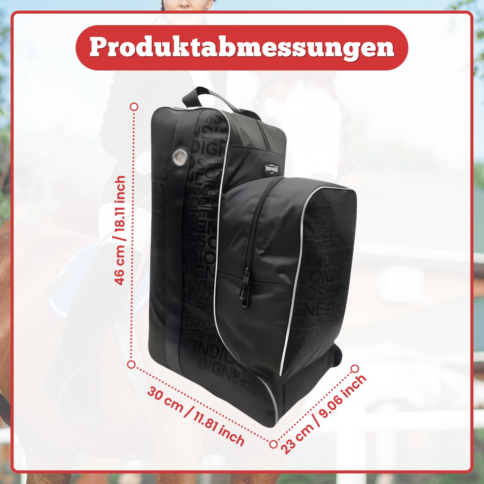 KESOTO Reitstiefeltasche, Mehrzweck Profi für Cowboystiefel, Hohe Stiefeltasche