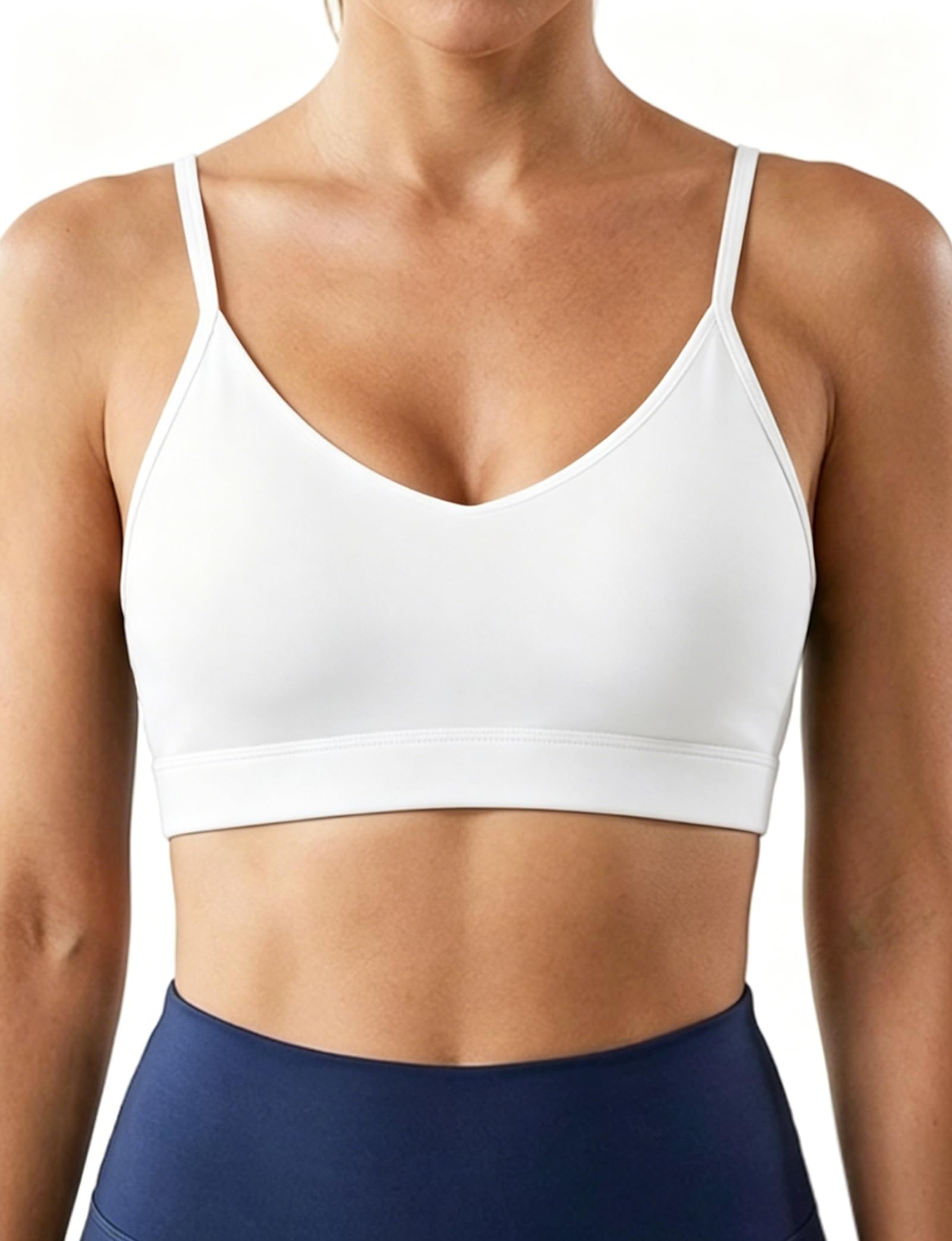 Buauty Sports Bras for Women Criss Cross Back Medium Support Yoga Wireless Padded Bra with Removable Cups Racerback Bra 4 Gym