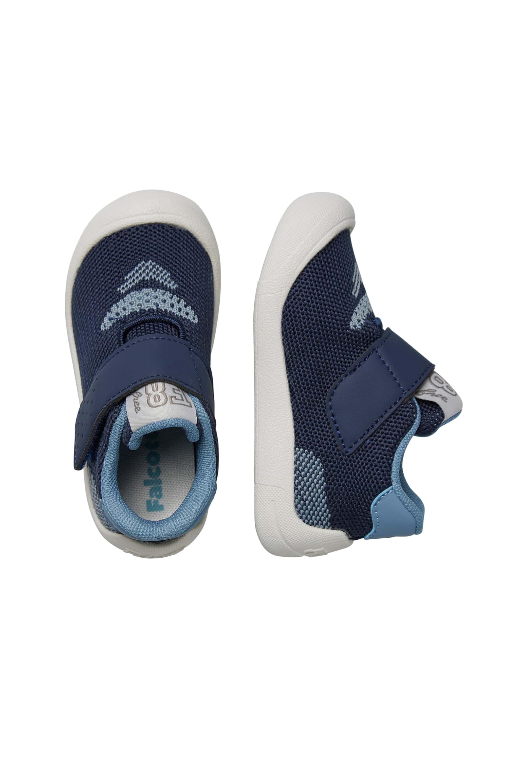 Falcotto Scarpe Primi Passi in Ecopelle e Tessuto, Navy 29