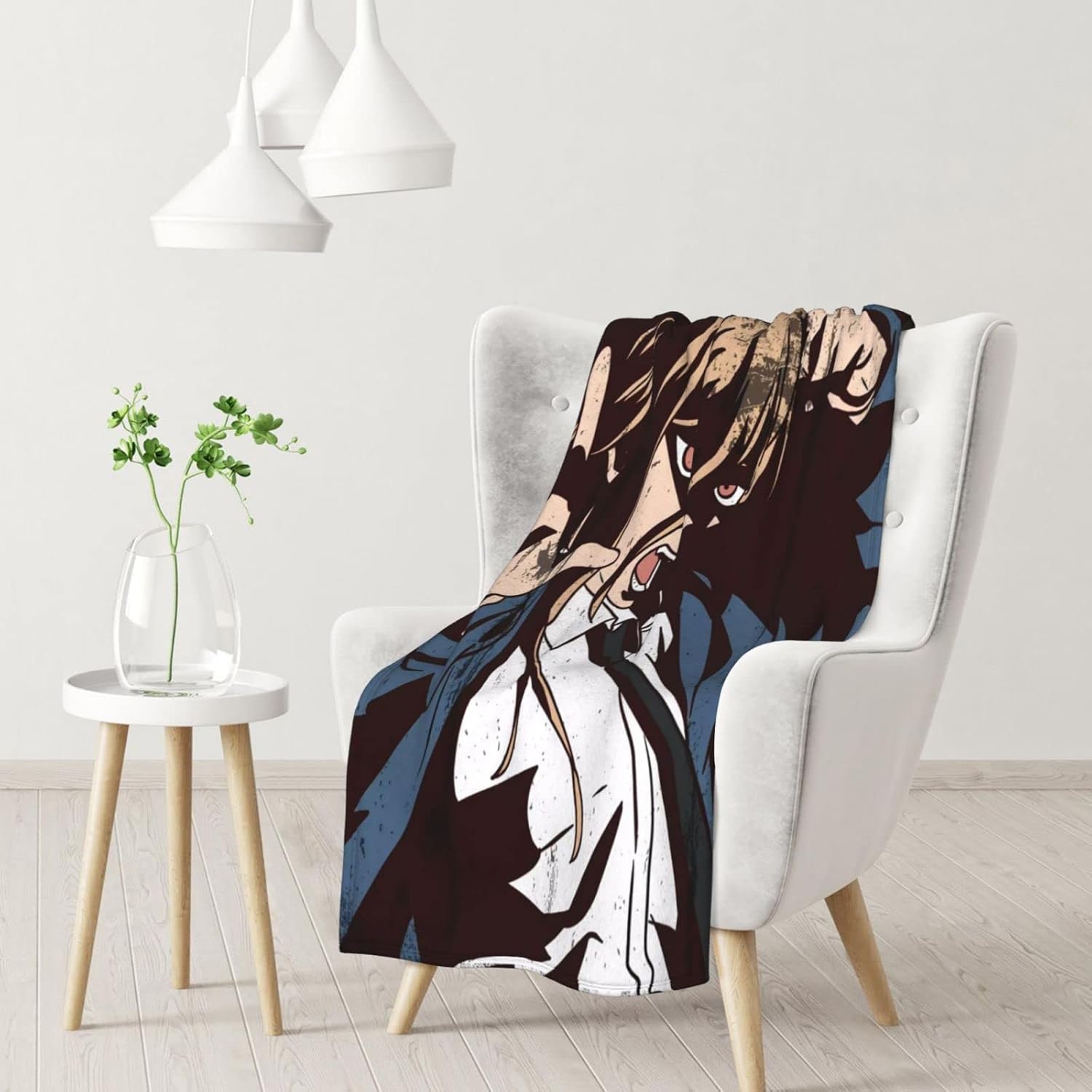 Veezha Chainsaw Man Blanket Throw Bedding Room Decor