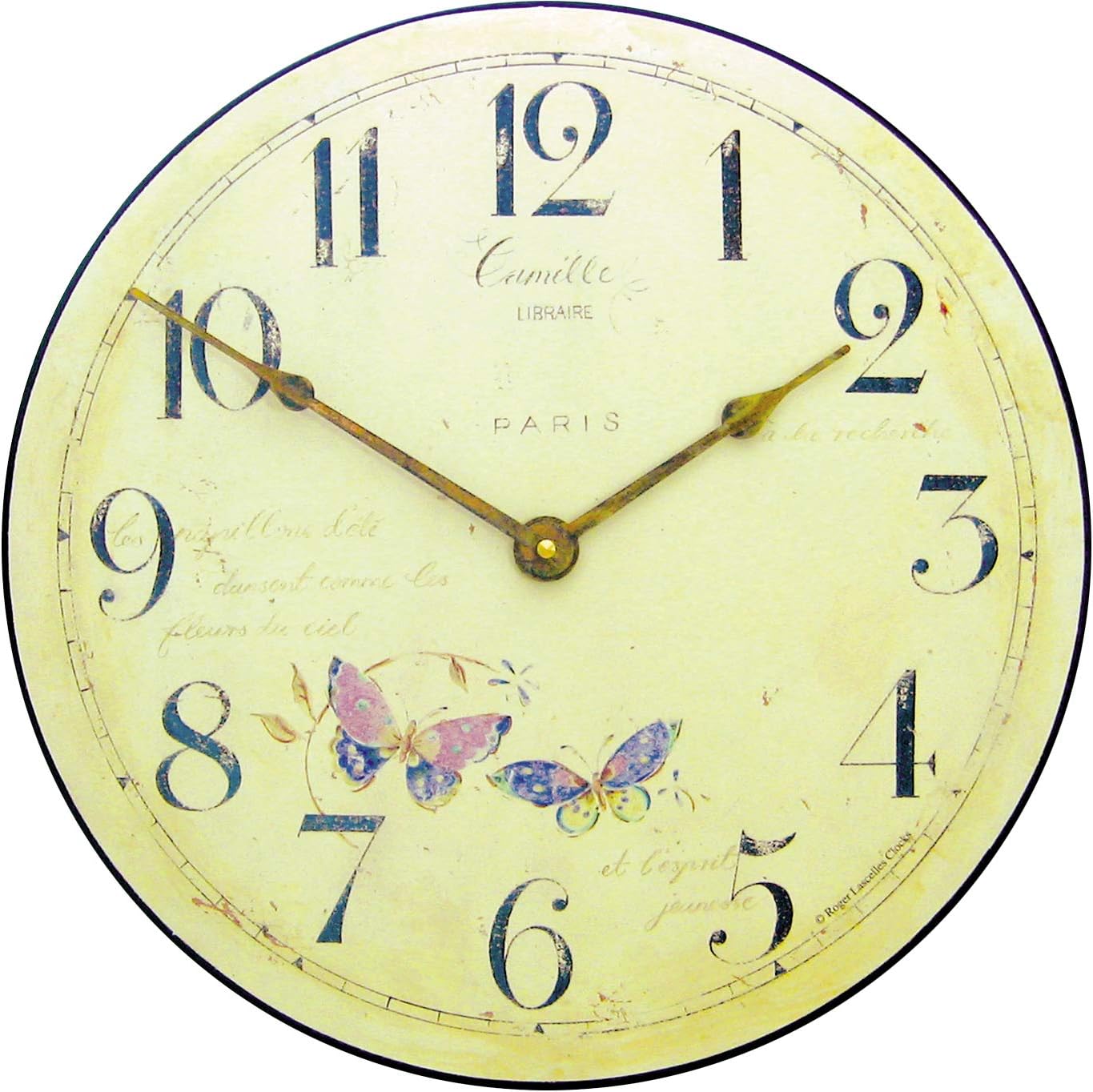 Roger Lascelles, Butterfly Motif Wall Clock