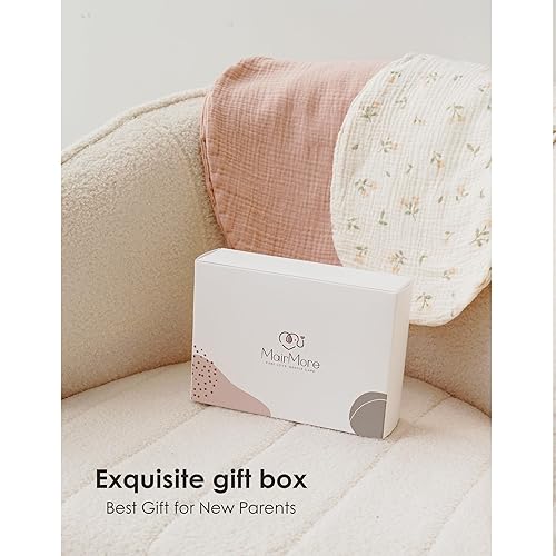 Miniatura 7 de Paquete de 2 fundas de almohada de muselina para lactancia, transpirables, 100% algodón, fundas para almohadas de lactancia estándar, fundas suaves