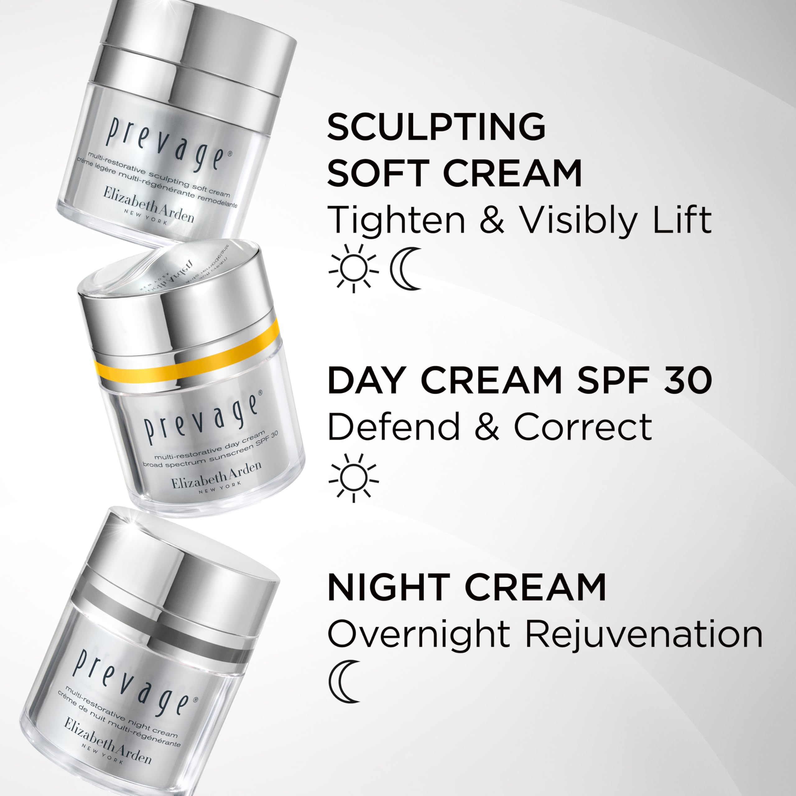 Elizabeth Arden PREVAGE Multi-Restorative Night Face Cream with Idebenone & Bio-Rhythm Recovery Complex, Moisturizer for Smoother, Firmer Skin, 1.7 oz