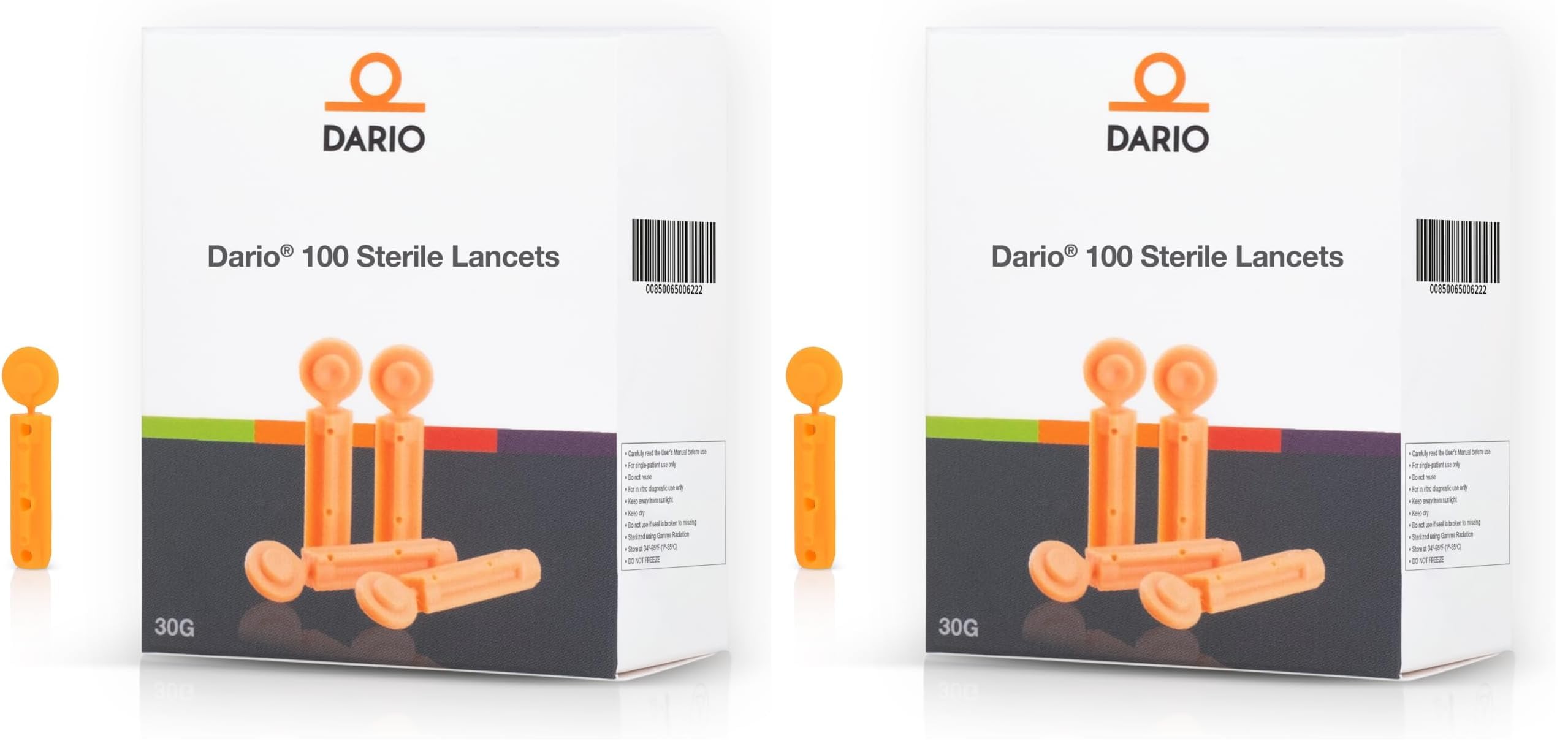 Dario Lancets - 100 Sterile for Glucose Monitor -6
