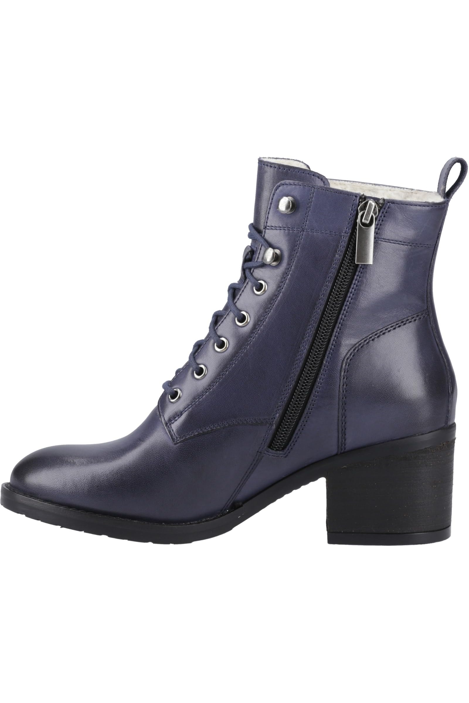 Hush Puppies Women's Navy Harriet Biker Boots - Size 4