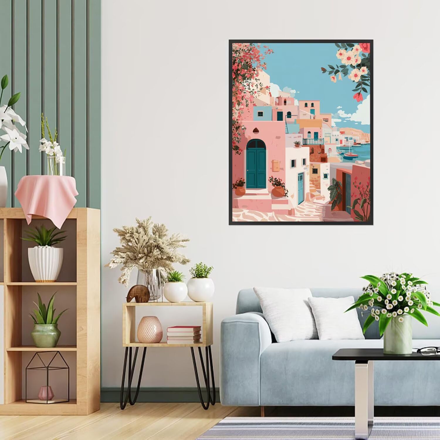 Dipingere con i Numeri Adulti La casa, Cartoni animati Dipingere con i Numeri Bambini DIY Kit, Set Premium con Pennelli, Decorazione Casa & Creativo Regalo, Attività di Tempo libero 70x95cm z-68