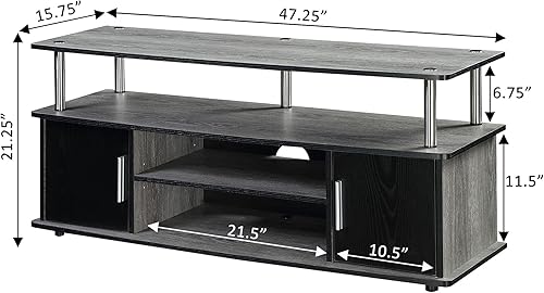 Miniatura 3 de Convenience Concepts Designs2Go Monterey - Mueble para TV, Madera, Gris(Weathered Gray)