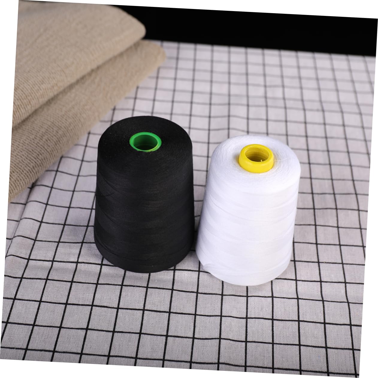 SHINEOFI 3 Series Hilo De Coser Herramientas Negro Jaspeado Acolchado Hilo De Base De Carrete De Bordado Stitching Hilo Para Coser Tela Costura Y Confeccion Línea De Costura 2 Piezas X 3