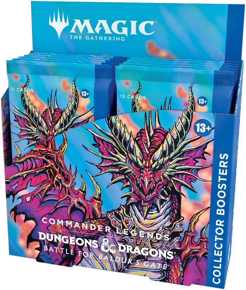 Magic: The Gathering - D&D Battle for Baldurs Gate Commander Legends Collector Boosters Display of 12