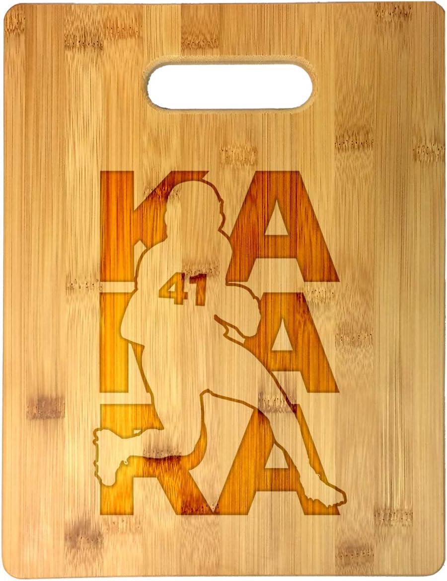 Football Sports Athletic Player Laser Engraved Bamboo Cutting Board - Wedding, Housewarming, Anniversary, Birthday, Father's Day, Gift (Mahomes #15)