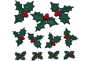 Dress It Up 2478 Holly Jolly Christmas Embellishment, Green
